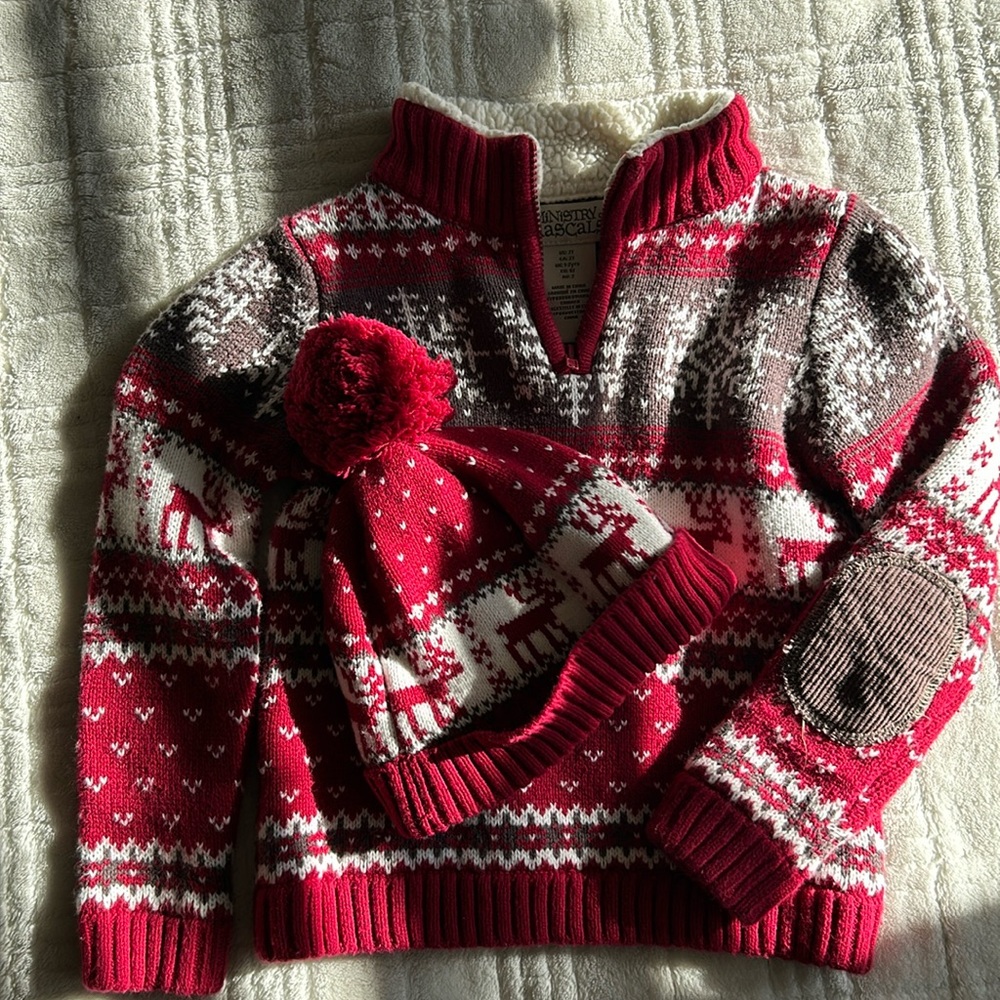 Christmas sweater with hat